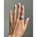 Anillo Espiral de Piedra Luna