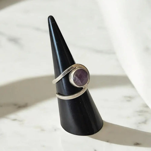 Anillo Espiral de Amatista