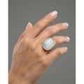 Anillo Oval Piedra Luna