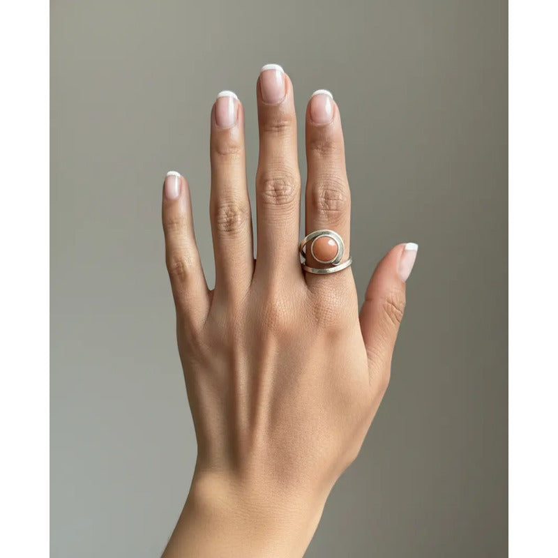 Anillo Espiral de Ágata
