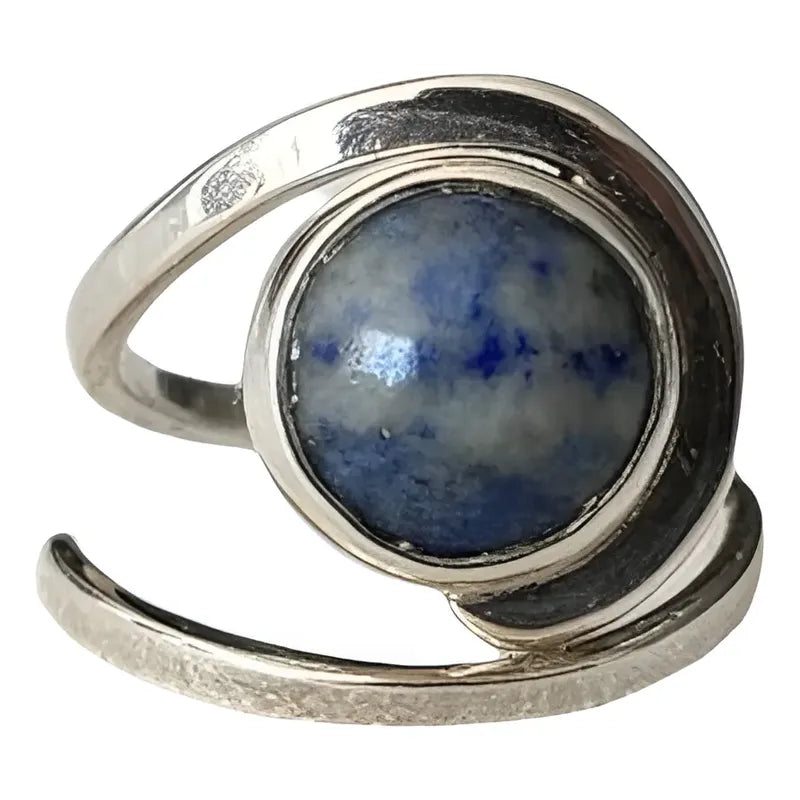 Anillo Espiral de Lapislázuli