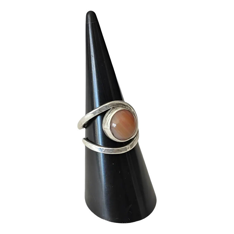 Anillo Espiral de Ágata