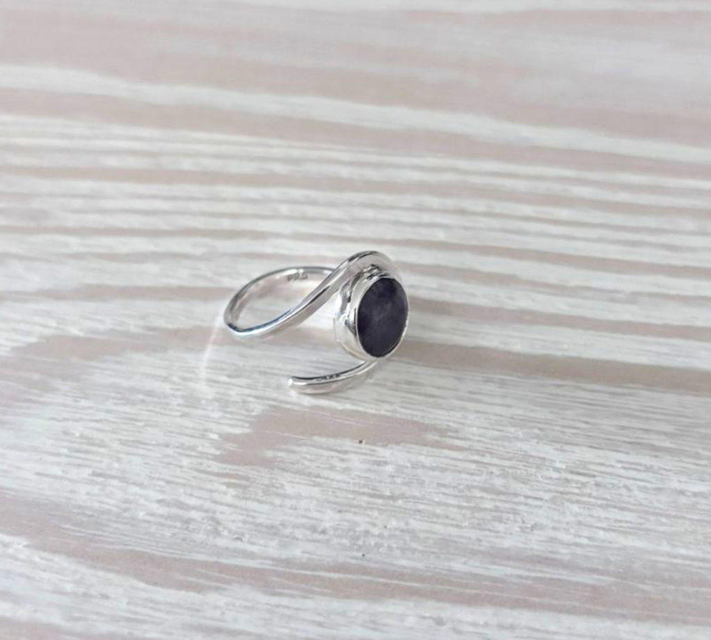 Anillo Espiral de Amatista