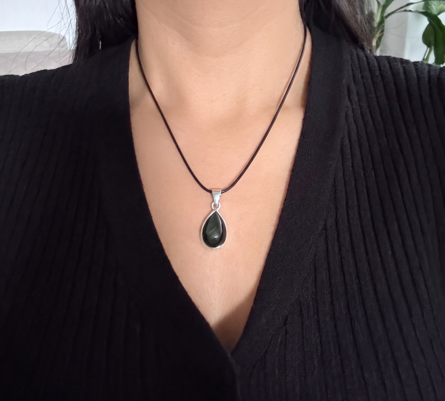 Dije de Obsidiana Arcoíris