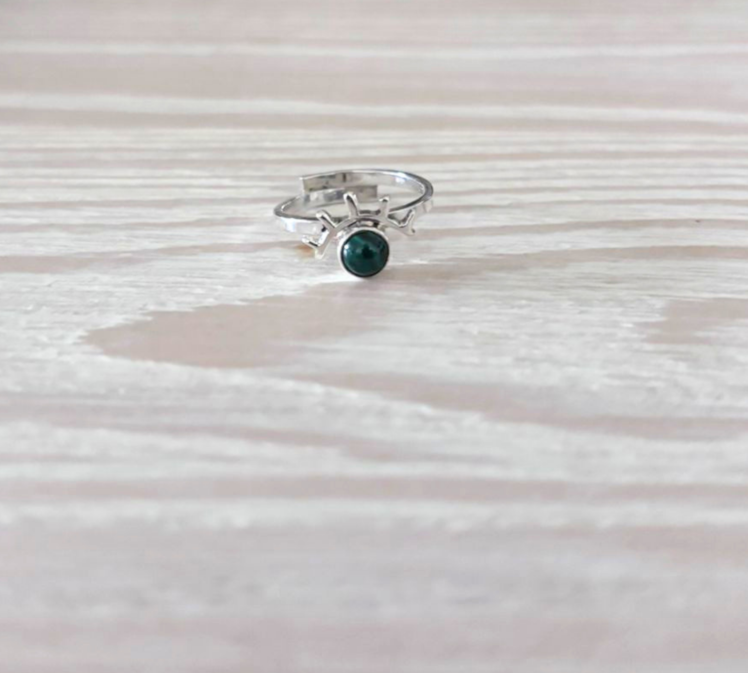 Anillo ojo de Malaquita